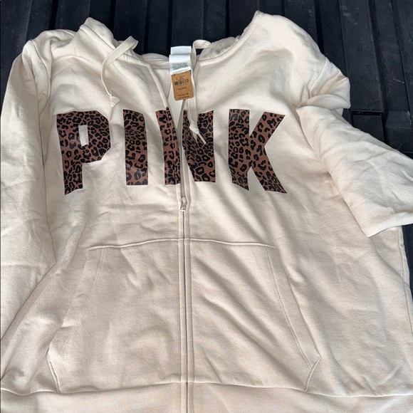 PINK Victoria's Secret Cream Crew Neck Sweater - Picture 2 of 7